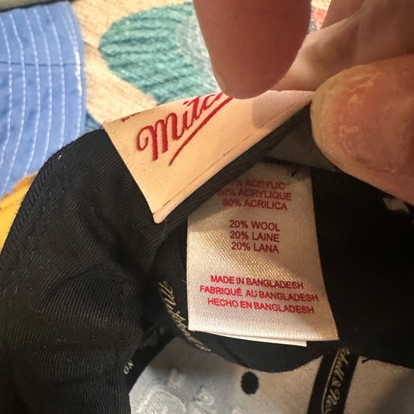 Mitchell & Ness Black and Cream Penguins Snapback Hat - Picture 3 of 3